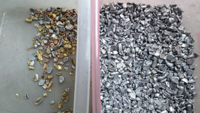 Sorting Metals Copper And Aluminium Intelligent Metal Sorting Machine 3T/H