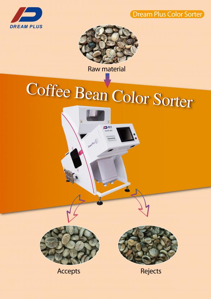 Roasted Green Coffee Bean Sorting Machine 99.9 Accuracy