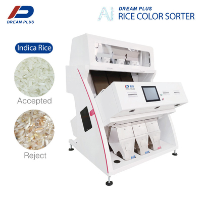 3 Chute Rice Color Sorting Machine 192 Channels With CCD Camera