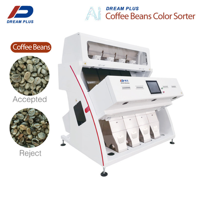 High Capacity 4 Chutes RGB Coffee Bean Color Sorter High Sorting Accuracy