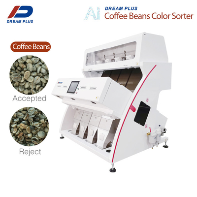 High Capacity 4 Chutes RGB Coffee Bean Color Sorter High Sorting Accuracy