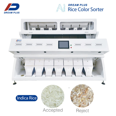 Multi Purpose RGB Rice Color Sorter For Different Rice Sorting 7 Chutes