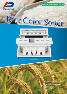 Multi Purpose Rice Grain Color Sorting Machine 320 Channels 5 Chute