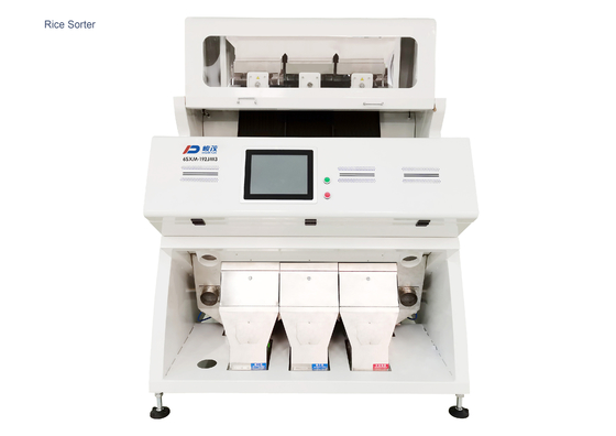 Light Yellow Rice Color Sorter With Tertiary Sorting And Reverse Sorting