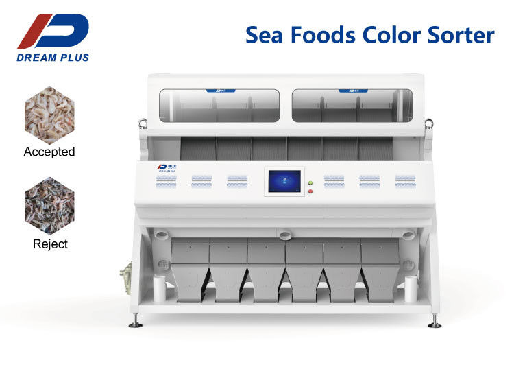 Image Capture CCD Color Sorter Machine For Dried Shrimp Seafood