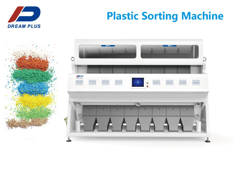 Big Capacity Plastic Color Sorter Machine High Resolution Ultra Low Distortion