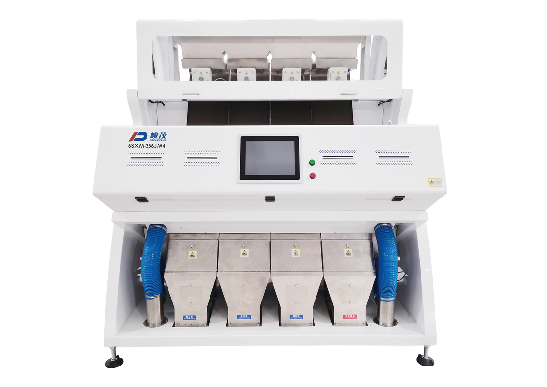 220V 50HZ 1.8KW Optical Grain Color Sorter Machine 3 Chutes
