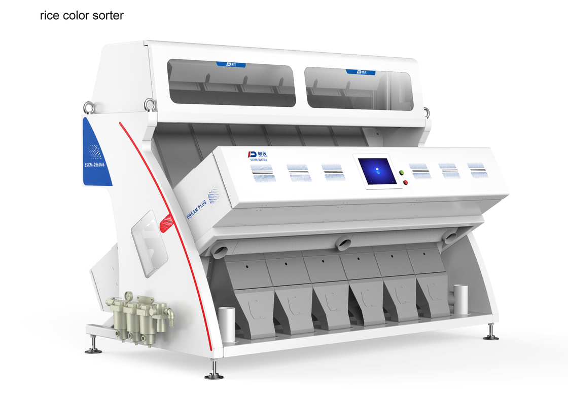 Black Brown Parboiled Rice Color Sorter 5400 Pixels CCD