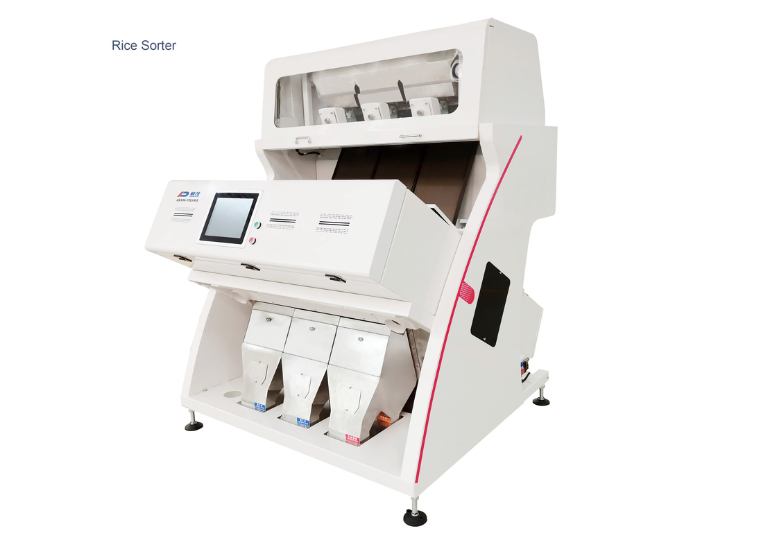 Light Yellow Rice Color Sorter With Tertiary Sorting And Reverse Sorting