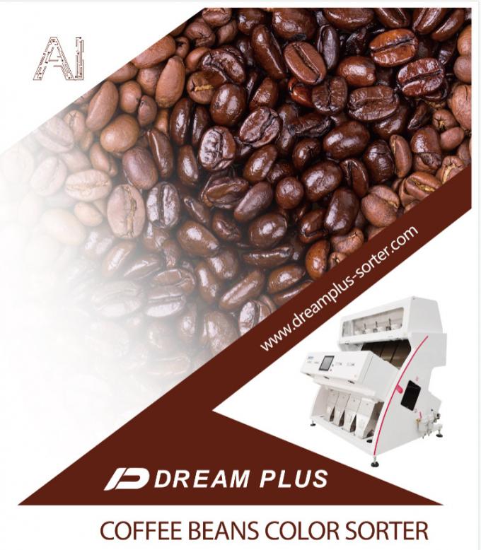 99.9% Accuracy Coffee Bean Color Sorter 64 Channels With RGB Camera